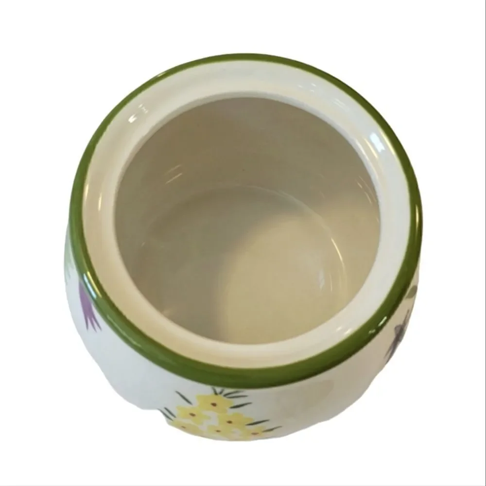Bella Casa By Ganz Green Floral Patterned Creamer & Sugar Bowl Set